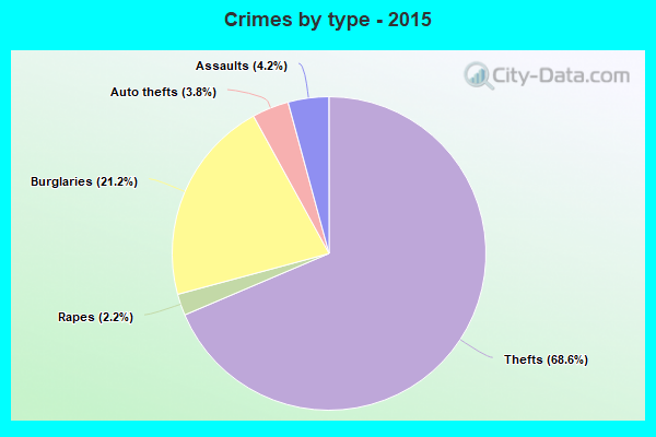 Crimes by type - 2015