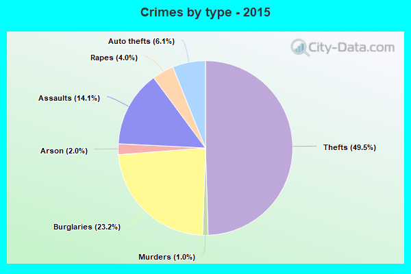 Crimes by type - 2015