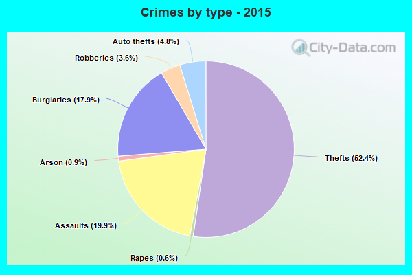 Crimes by type - 2015