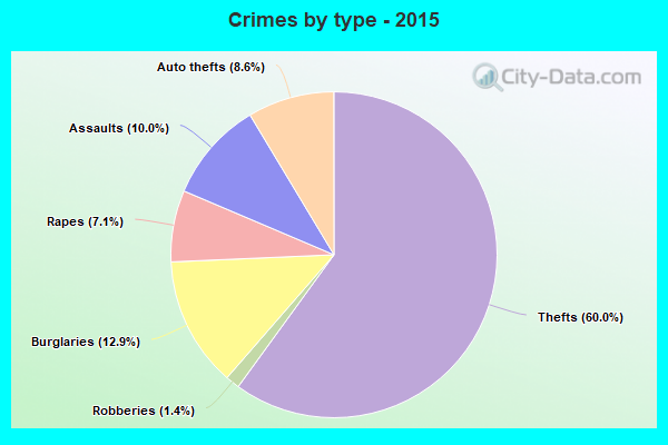 Crimes by type - 2015