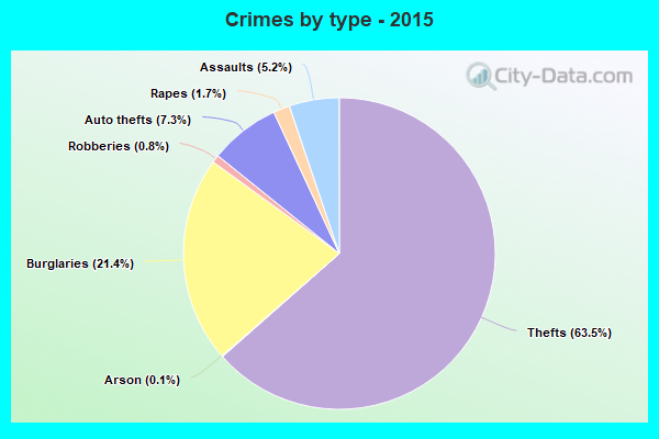 Crimes by type - 2015