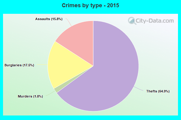 Crimes by type - 2015