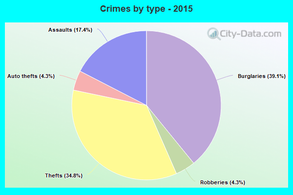 Crimes by type - 2015