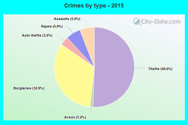 Crimes by type - 2015