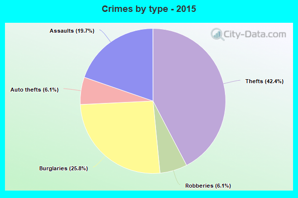 Crimes by type - 2015