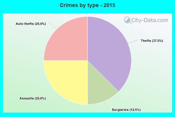 Crimes by type - 2015