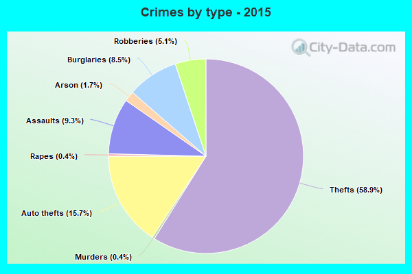 Crimes by type - 2015