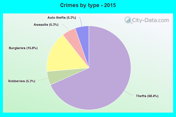 Crimes by type - 2015