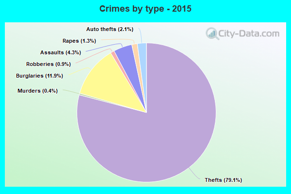 Crimes by type - 2015