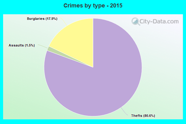 Crimes by type - 2015