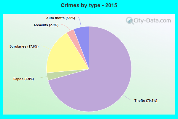 Crimes by type - 2015