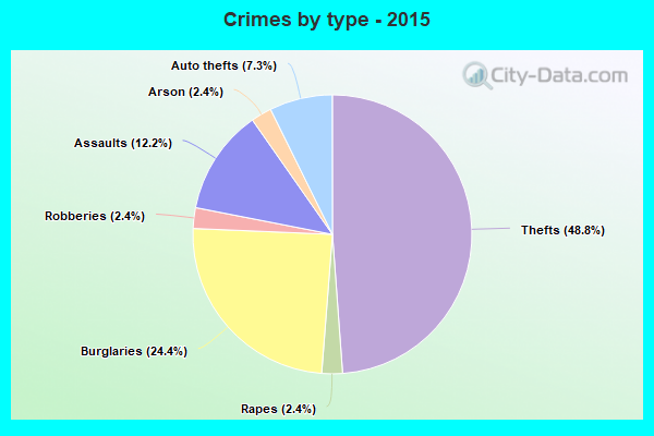 Crimes by type - 2015