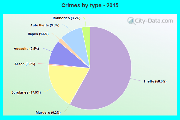 Crimes by type - 2015