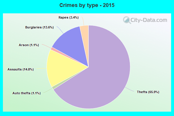 Crimes by type - 2015