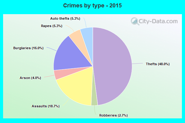 Crimes by type - 2015