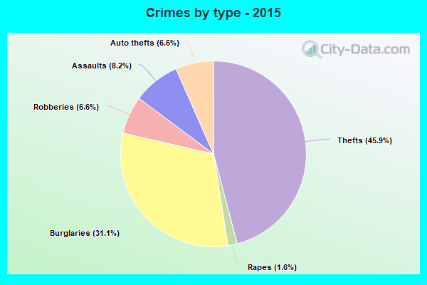 Crimes by type - 2015