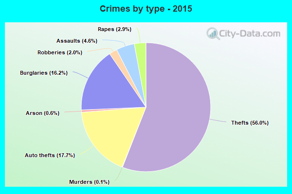 Crimes by type - 2015