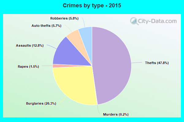 Crimes by type - 2015