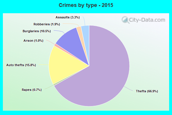 Crimes by type - 2015