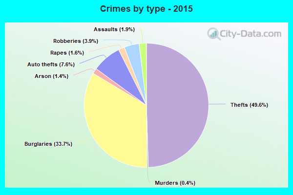 Crimes by type - 2015