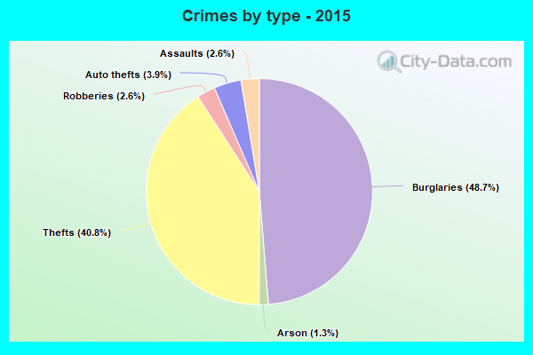 Crimes by type - 2015