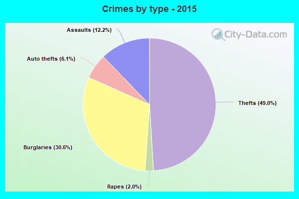 Crimes by type - 2015