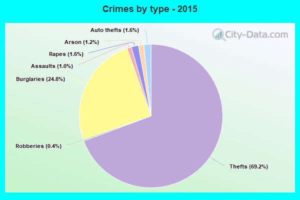 Crimes by type - 2015