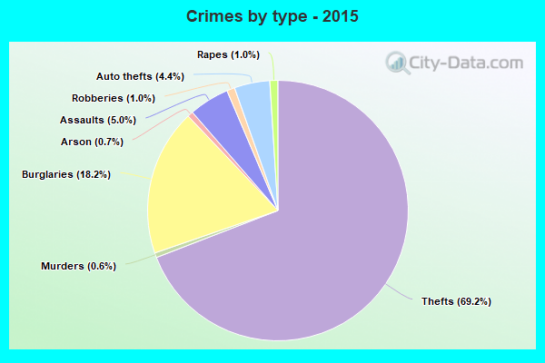 Crimes by type - 2015