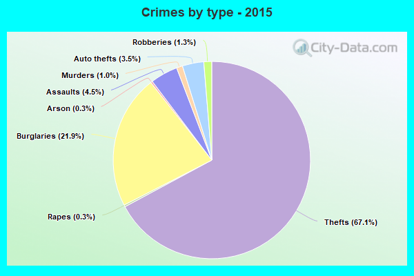 Crimes by type - 2015