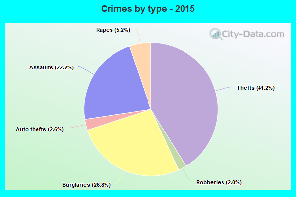 Crimes by type - 2015