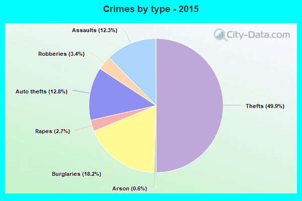 Crimes by type - 2015