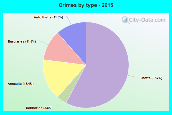 Crimes by type - 2015