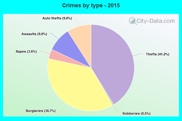 Crimes by type - 2015