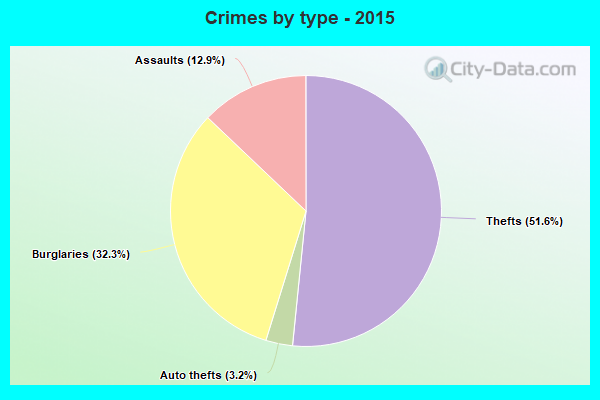 Crimes by type - 2015