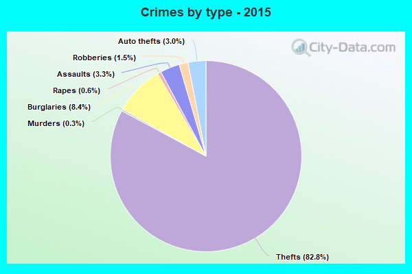 Crimes by type - 2015