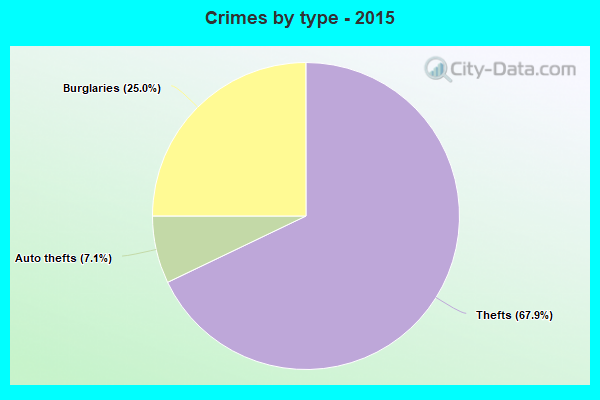 Crimes by type - 2015