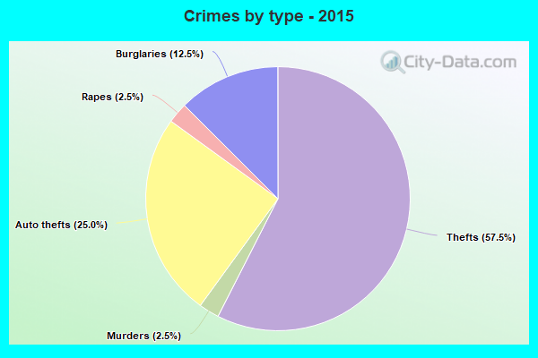 Crimes by type - 2015