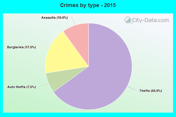 Crimes by type - 2015