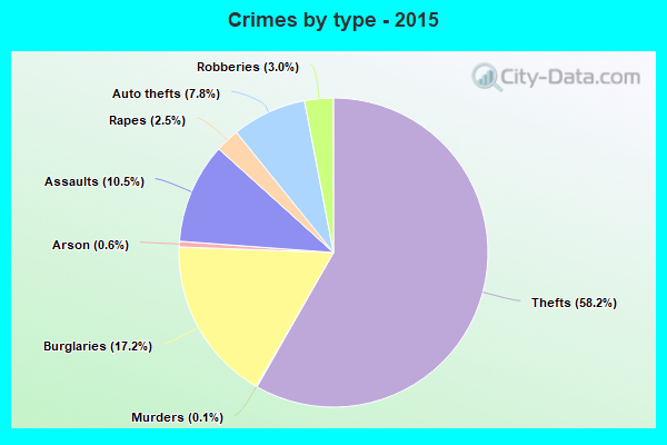 Crimes by type - 2015