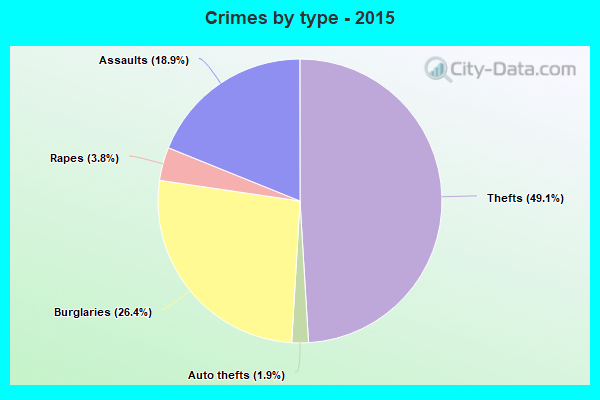 Crimes by type - 2015