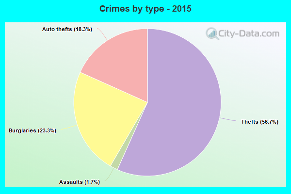 Crimes by type - 2015