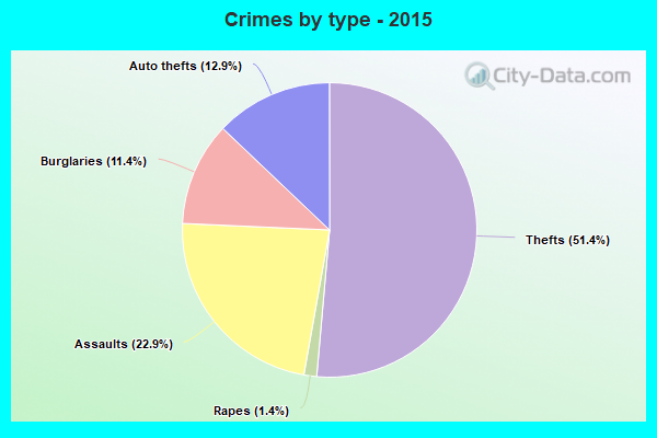 Crimes by type - 2015