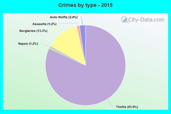 Crimes by type - 2015