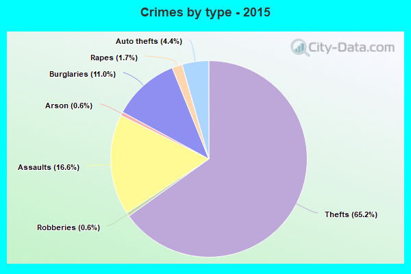 Crimes by type - 2015