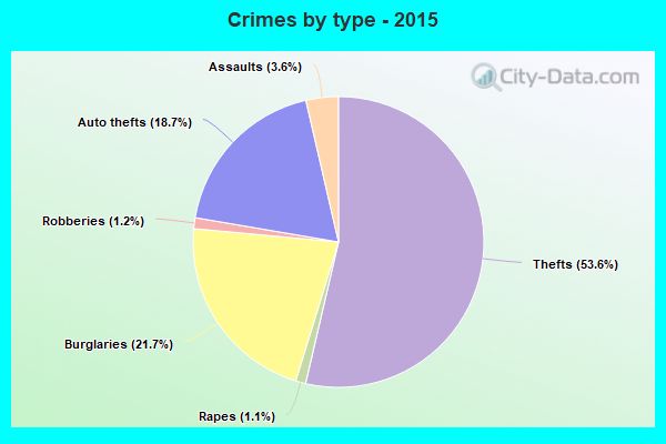 Crimes by type - 2015