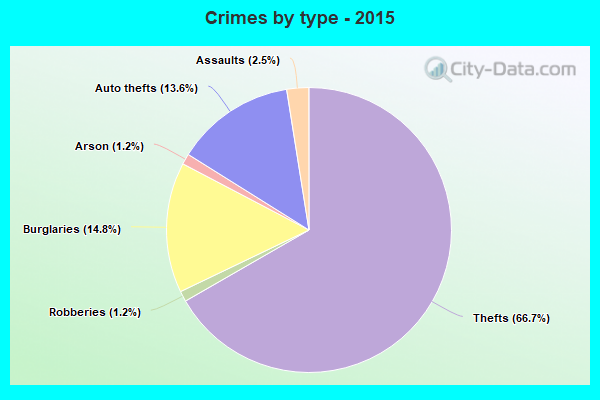 Crimes by type - 2015