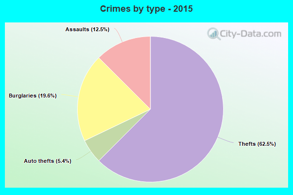 Crimes by type - 2015