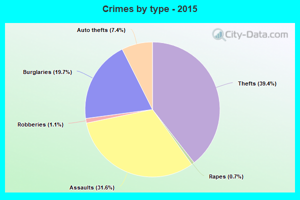 Crimes by type - 2015