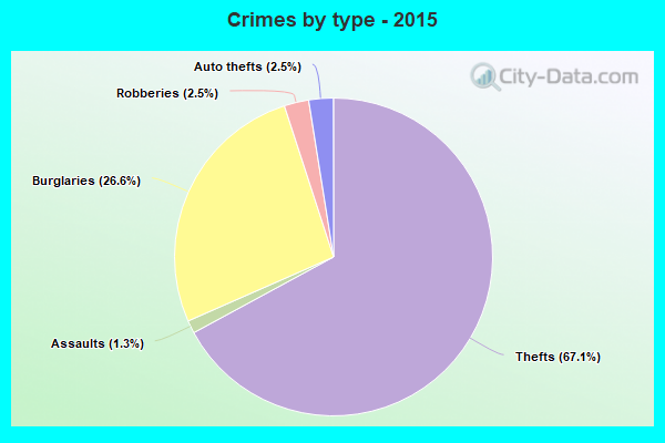 Crimes by type - 2015