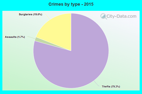 Crimes by type - 2015